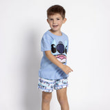 Pijama Infantil Stitch Azul - EcoNest