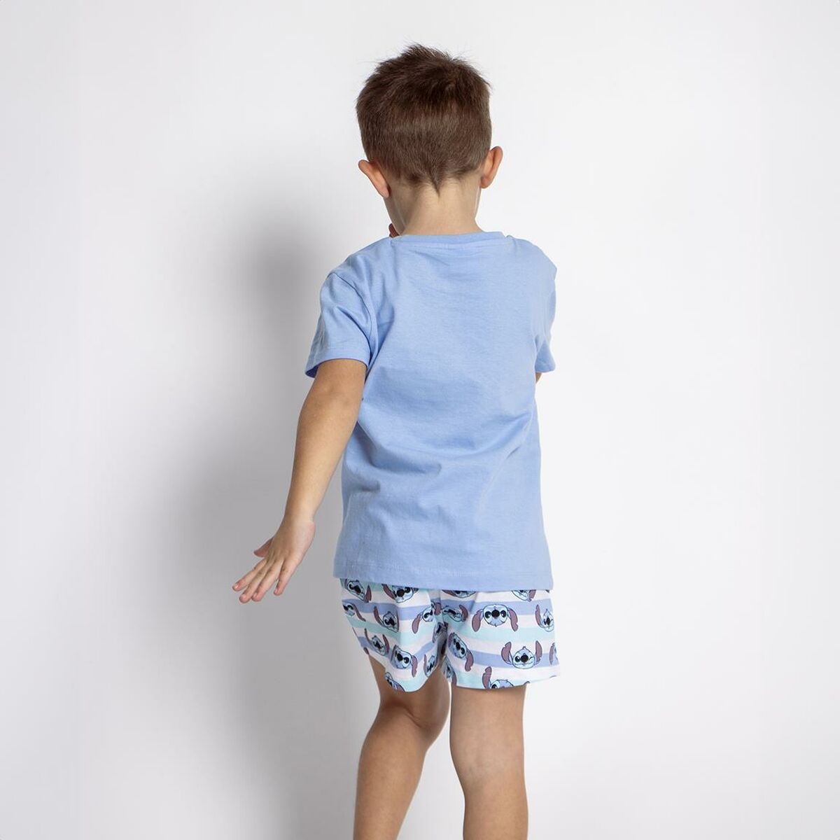 Pijama Infantil Stitch Azul - EcoNest