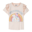 Camisola de Manga Curta Infantil Peppa Pig Rosa Claro - EcoNest