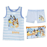 Pijama Infantil Bluey Azul Claro - EcoNest