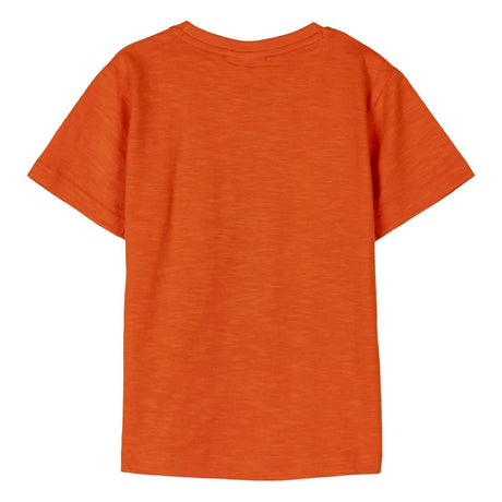 Camisola de Manga Curta Infantil Spider-Man Laranja - EcoNest