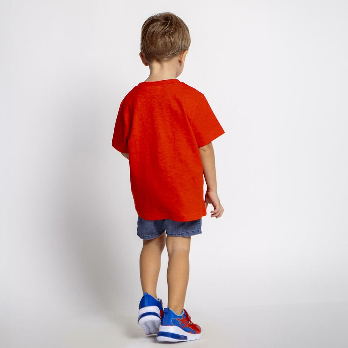 Camisola de Manga Curta Infantil Spider-Man Laranja - EcoNest