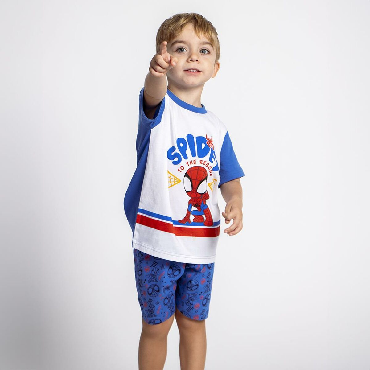 Pijama Infantil Spidey Azul - EcoNest