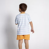 Pijama Infantil Bluey Azul Claro - EcoNest