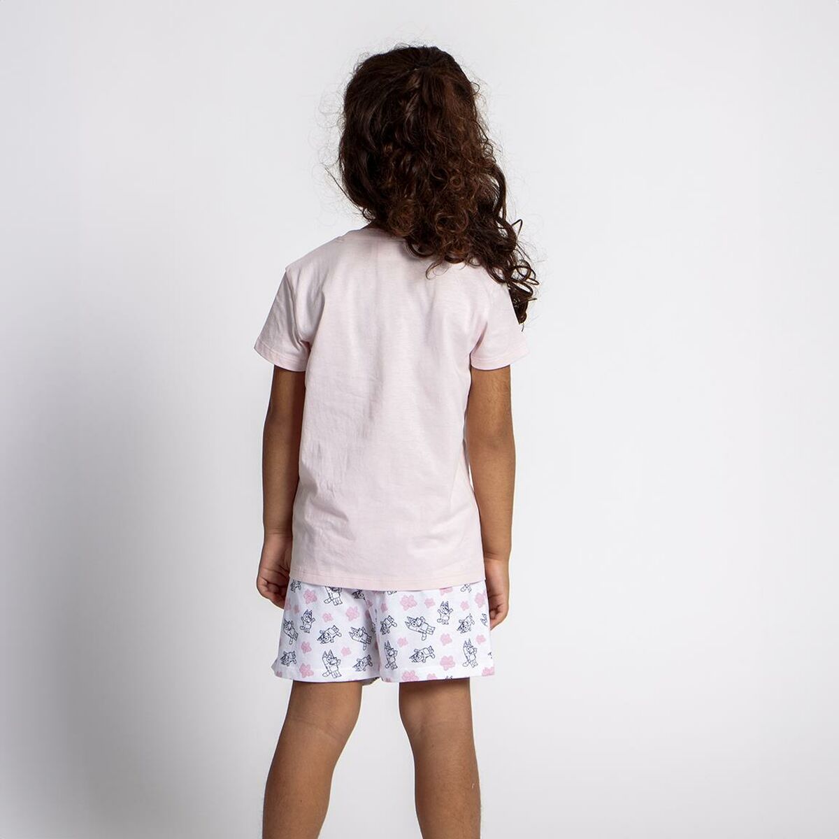 Pijama Infantil Bluey Cor de Rosa - EcoNest