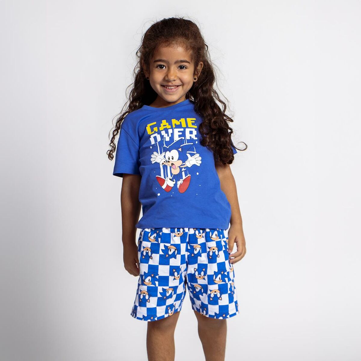 Pijama Infantil Sonic Azul - EcoNest