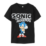 Camisola de Manga Curta Infantil Sonic Preto - EcoNest