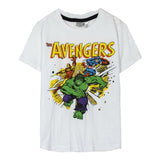 Camisola de Manga Curta Infantil Marvel Branco - EcoNest