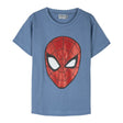 Camisola de Manga Curta Infantil Spider-Man Azul - EcoNest