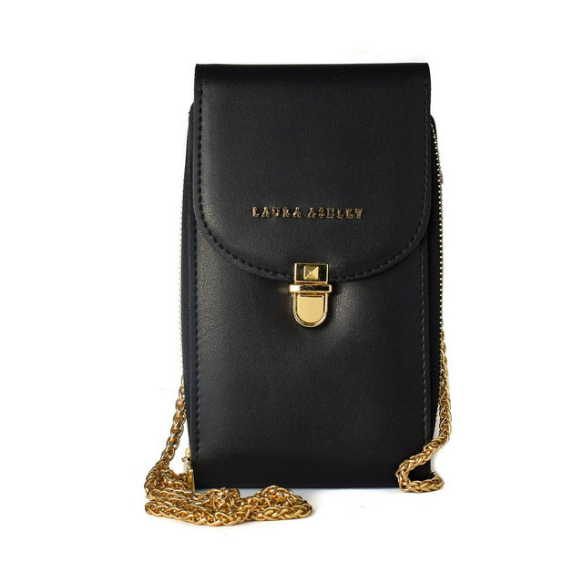 Bolsa Mulher Laura Ashley KIRBY-PLAIN-BLACK Preto (19 x 11 x 4 cm) - EcoNest