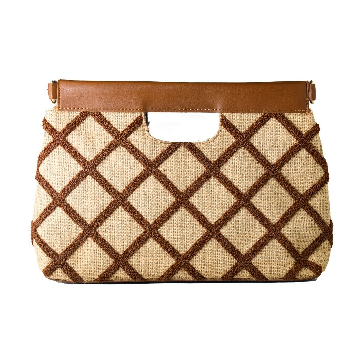 Bolsa Mulher Laura Ashley VALETTA-QUILTED-TAN Castanho (30 x 20 x 9 cm) - EcoNest
