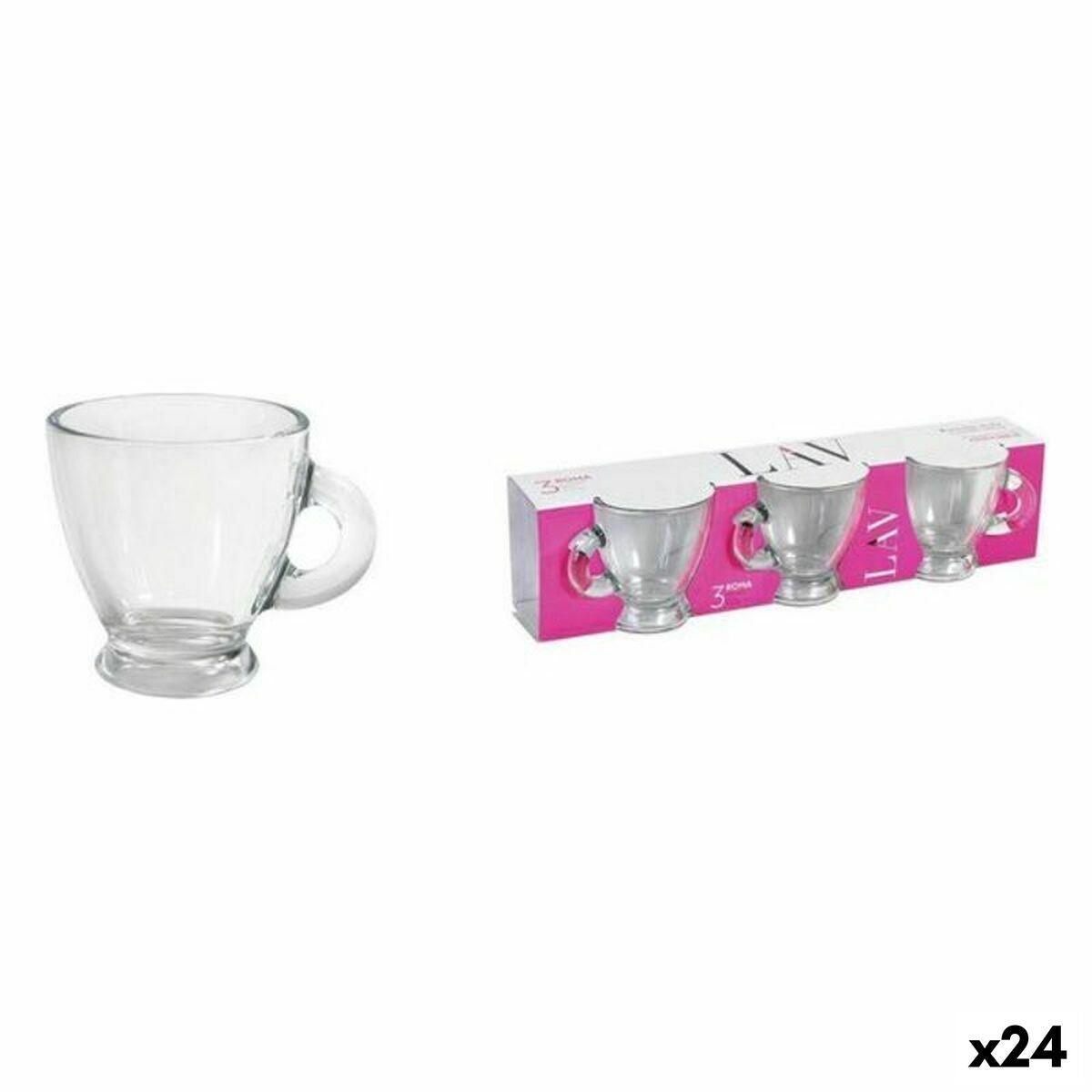 Serviço de Café LAV Roma 3 Peças (24 Unidades) (95 ml) - EcoNest