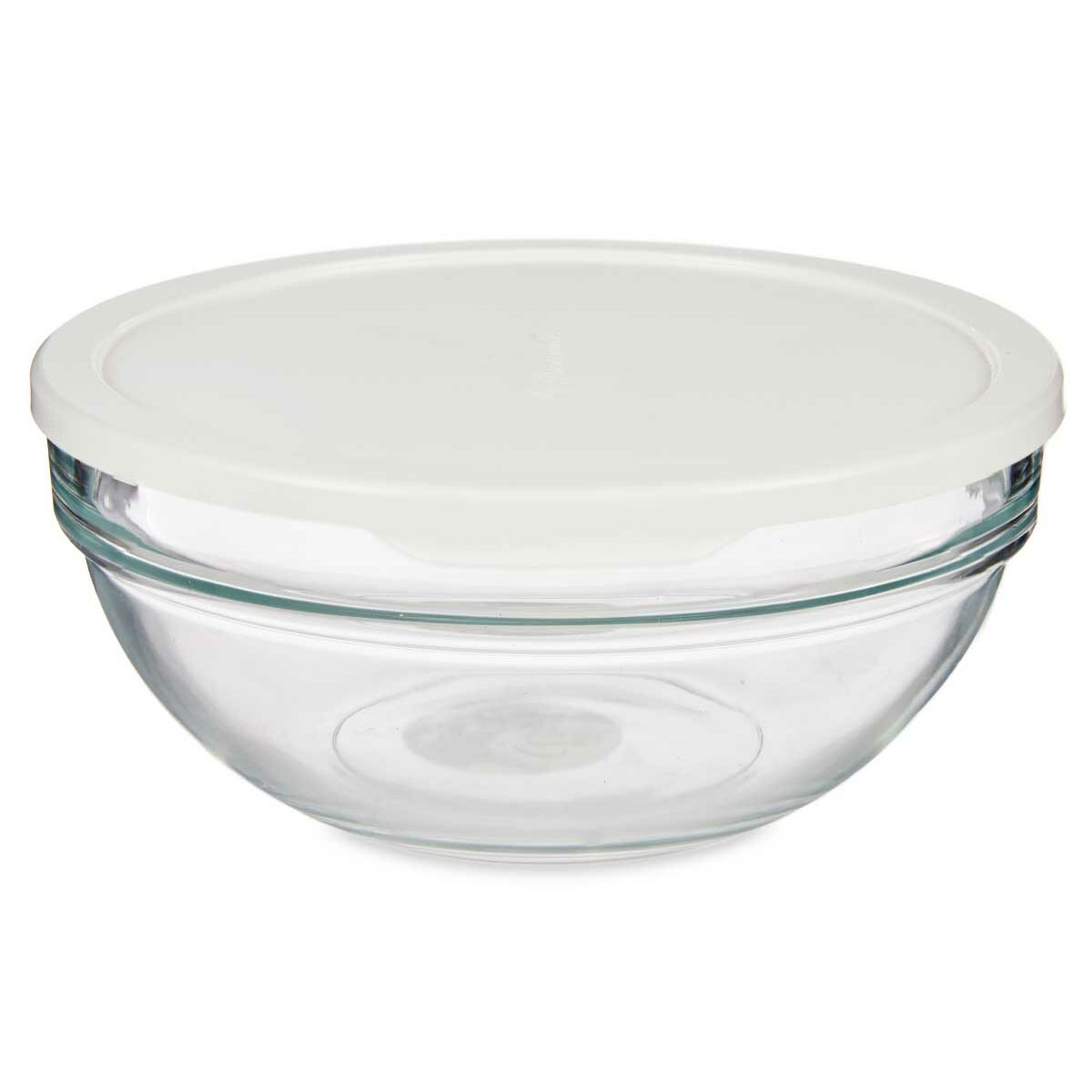 Lancheira Redonda com Tampa Chefs Branco 1,135 L 17,2 x 7,6 x 17,2 cm (4 Unidades) - EcoNest