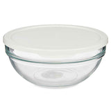 Lancheira Redonda com Tampa Chefs Branco 1,135 L 17,2 x 7,6 x 17,2 cm (4 Unidades) - EcoNest