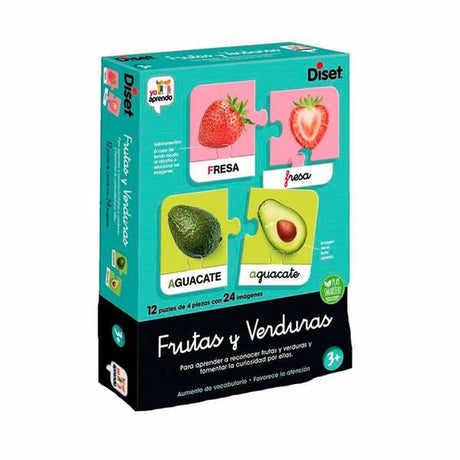 Jogo Educativo Diset Yo Aprendo Frutas & Verduras Puzzle (ES) - EcoNest