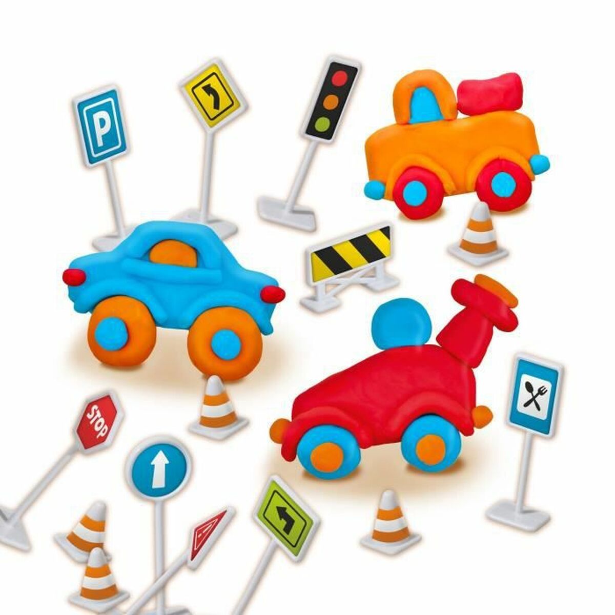 Jogo de Plasticina SES Creative Traffic Sem glúten - EcoNest