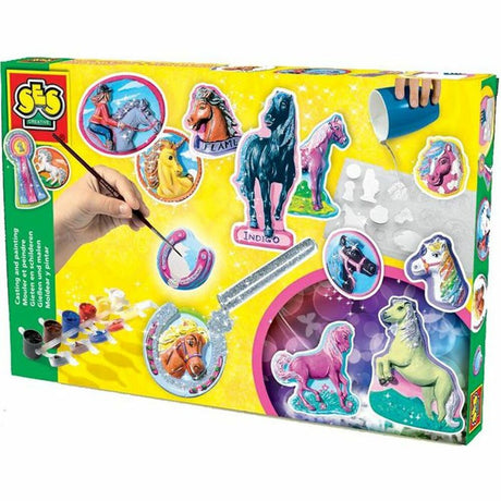 Set de Plasticina SES Creative Molding and painting - Fantasy horses - EcoNest