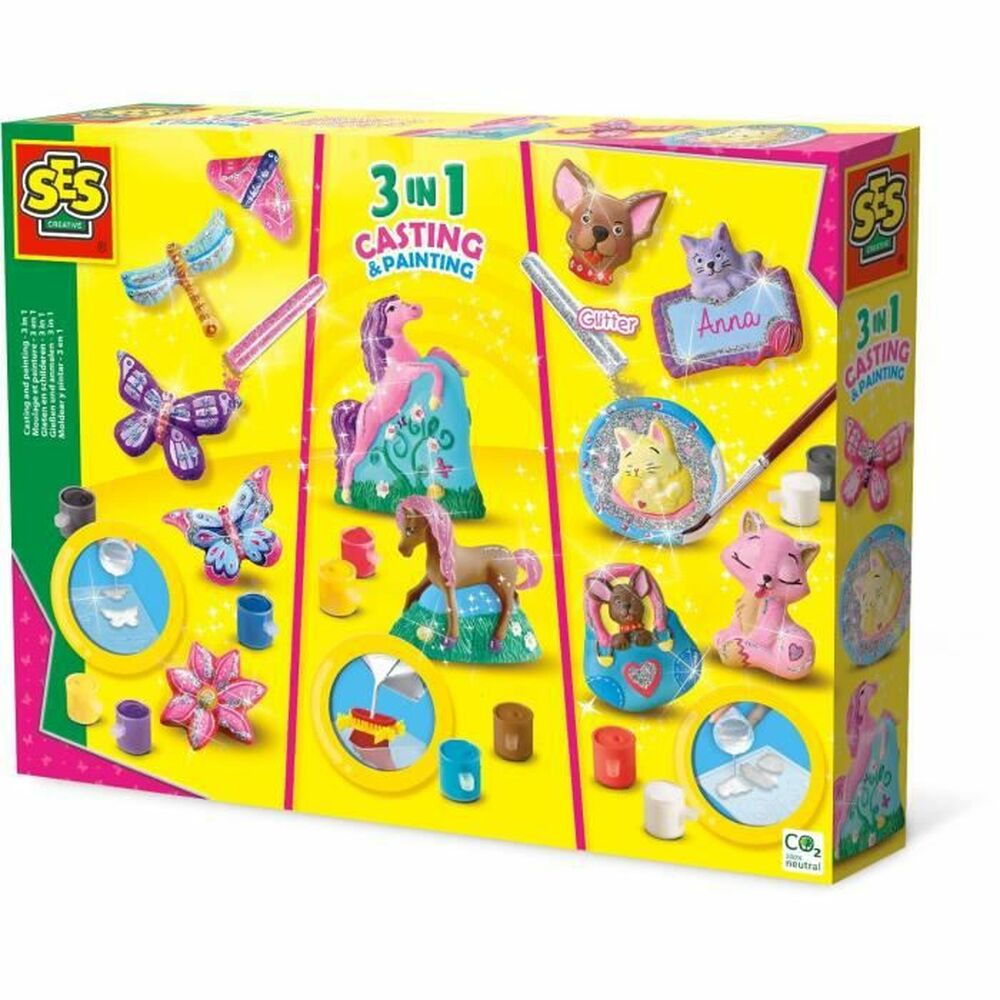 Set de Plasticina SES Creative Molding and painting - 3 in 1 - EcoNest