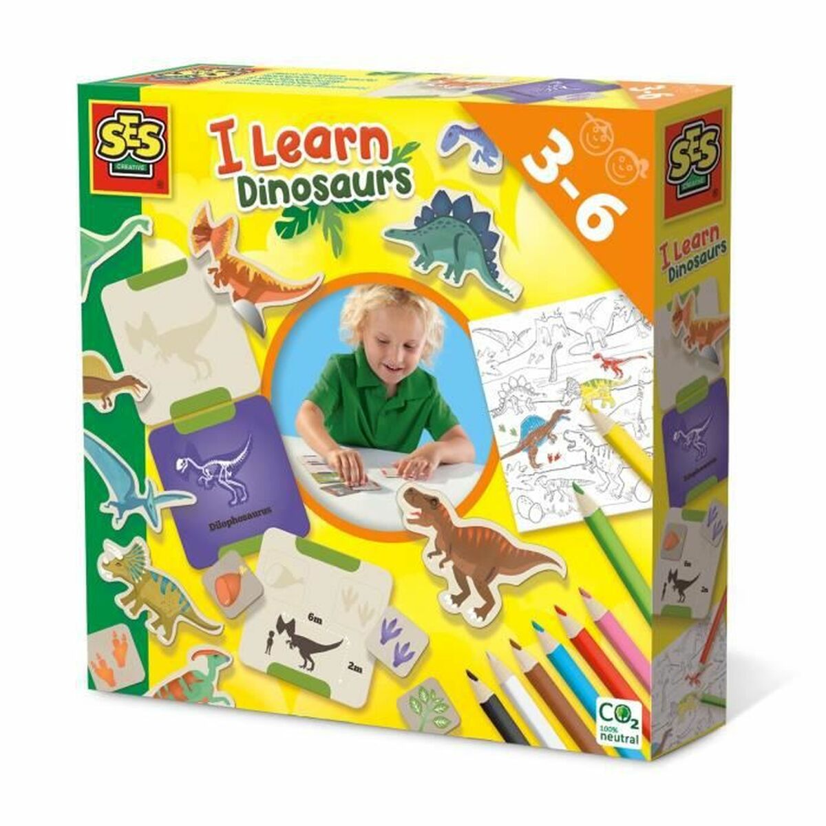 Jogo Educativo SES Creative I learn dinosaurs - EcoNest