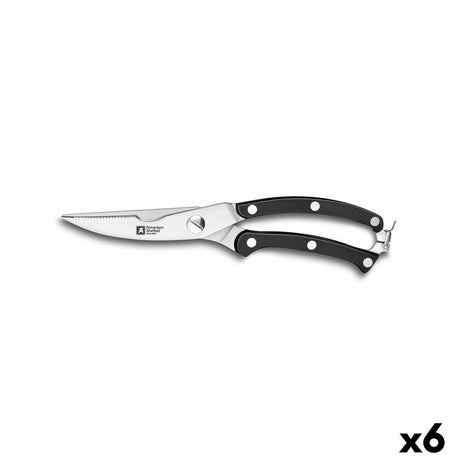 Tesouras Richardson Sheffield Artisan Ave Preto Metal (25 x 4 x 1,7 cm) (Pack 6x) - EcoNest