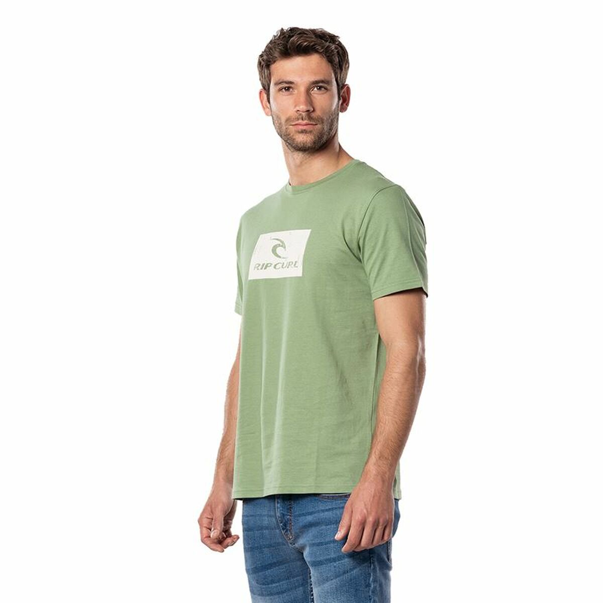 Camisola de Manga Curta Homem Rip Curl Hallmark Verde - EcoNest