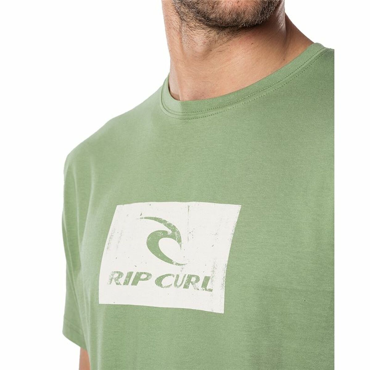 Camisola de Manga Curta Homem Rip Curl Hallmark Verde - EcoNest