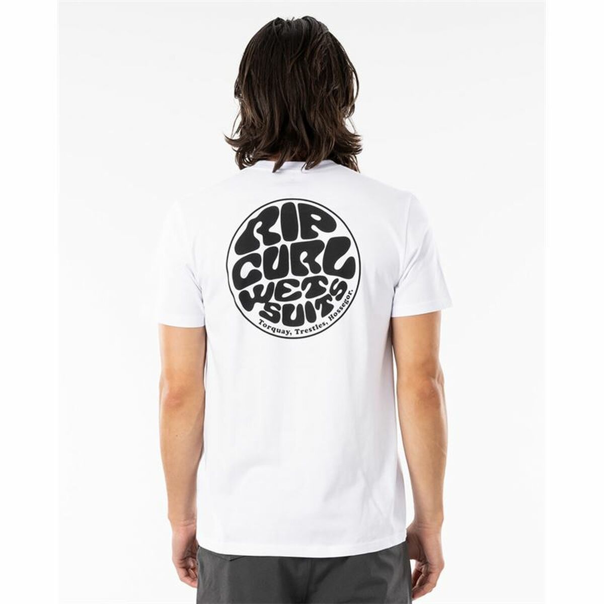 Camisola de Manga Curta Rip Curl Wettie Essential Branco Homem - EcoNest