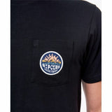 Camisola de Manga Curta Homem Rip Curl Horizon Badge Preto Homem - EcoNest