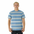 T-shirt Rip Curl Surf Revival Stripe Água-marinha Homem - EcoNest