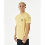 T-shirt Rip Curl Stapler Amarelo Homem - EcoNest