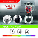 Batedora de Copo Adler AD 4070 Preto Multicolor 800 W 600 W 1,5 L - EcoNest