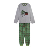 Pijama Infantil Boba Fett Cinzento Verde-escuro - EcoNest