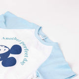 Pijama Infantil Mickey Mouse Azul Claro - EcoNest