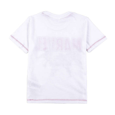 Camisola de Manga Curta Infantil Marvel Branco - EcoNest