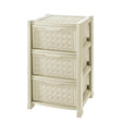 Cómoda Tontarelli Arianna 3 gavetas Branco 38 x 38 x 60 cm - EcoNest