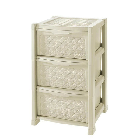 Cómoda Tontarelli Arianna 3 gavetas Branco 38 x 38 x 60 cm - EcoNest