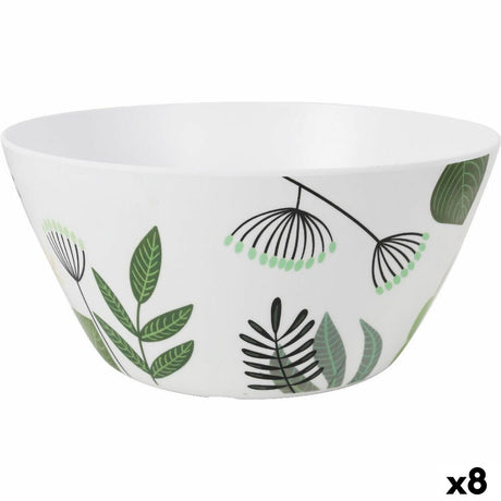 Saladeira La Mediterránea Flora Melamina 25,5 x 12 cm (8 Unidades) - EcoNest