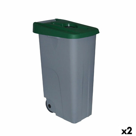 Caixote do Lixo com Rodas Denox 85 L Verde 58 x 41 x 76 cm - EcoNest