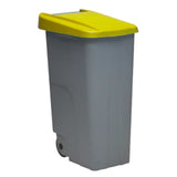Caixote do Lixo com Rodas Denox 85 L Amarelo 58 x 41 x 76 cm - EcoNest