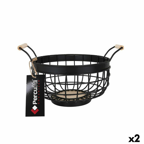 Fruteira Percutti Preto (2 Unidades) - EcoNest