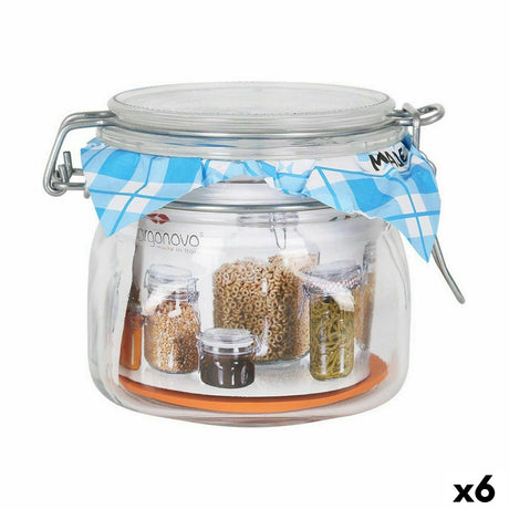 Frasco Borgonovo 500 ml 10,5 x 10,5 x 10 cm (6 Unidades) - EcoNest