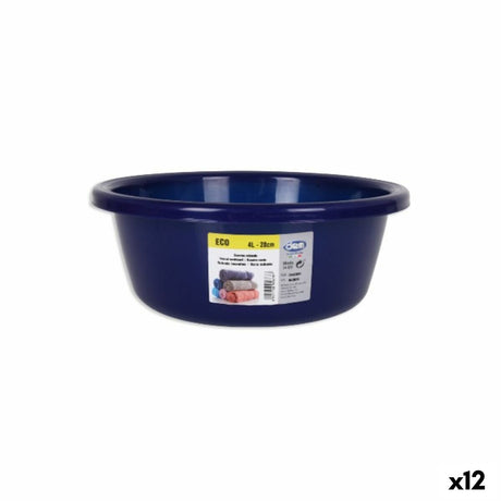 Bacia Dem Eco Redondo Azul 4 L 28 x 28 x 11 cm (12 Unidades) - EcoNest