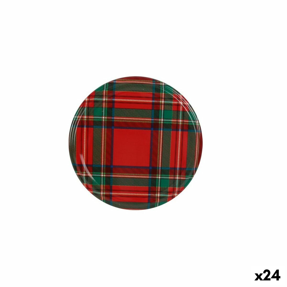 Conjunto de tampas Sarkap Escocês 6 Peças 6,6 x 0,8 cm (24 Unidades) - EcoNest