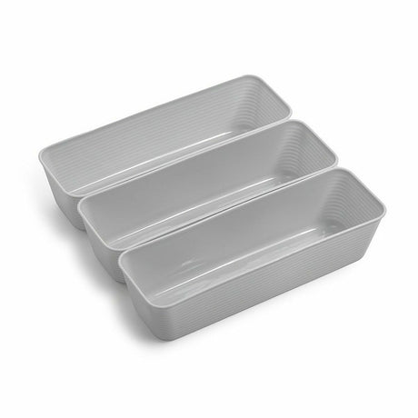 Conjunto de Cestas Dem Multiusos Plástico (3 Peças) (24 Unidades) - EcoNest
