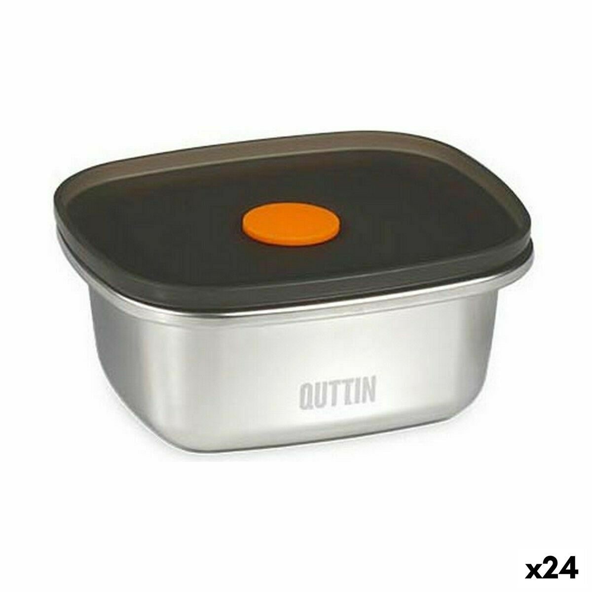 Lancheira Hermética Quttin Aço inoxidável Retangular 250 ml (24 Unidades) - EcoNest