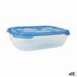 Conjunto de Lancheiras Tontarelli Nuvola 1,15 L Azul Retangular 3 Peças (12 Unidades) - EcoNest