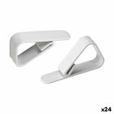 Molas para Toalhas de Mesa Algon Conjunto Branco 10 Peças 3,90 x 1,30 x 5,50 cm (24 Unidades) - EcoNest