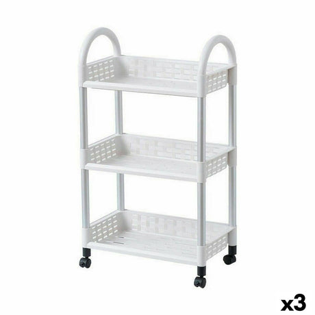 Carrinho de Vegetais Confortime Alumínio Plástico 45 x 25 x 77 cm (3 Unidades) - EcoNest