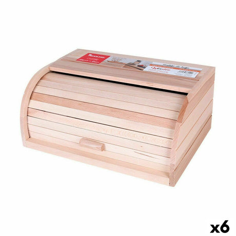 Cesta do Pão Quttin Móvel Persiana de rede Madeira 37,5 x 26,5 x 16 cm (6 Unidades) - EcoNest