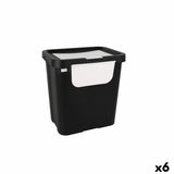 Caixote de Lixo para Reciclagem Tontarelli Moda double Branco (6 Unidades) 24 L - EcoNest